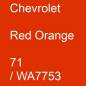 Preview: Chevrolet, Red Orange, 71 / WA7753.